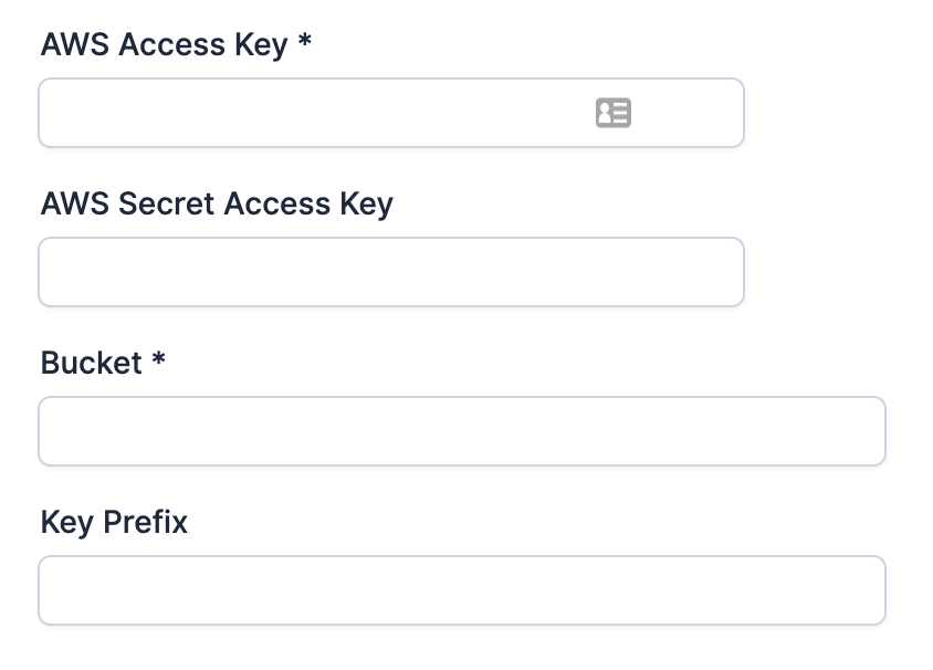 AWS S3 credentials